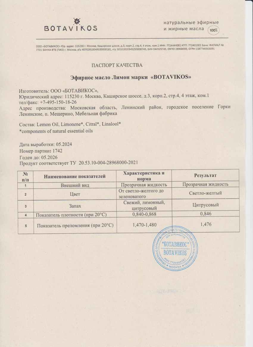 Паспорт №052024